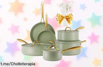 Set de ollas y sartenes antiadherentes RIOVARM en oferta loca, cocina sano y fácil con este chollo irresistible que te cambiará la forma de cocinar ¡aprovéchalo ya!