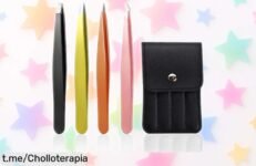 Set de pinzas de depilar profesionales Liuchanghe, ¡precisión y calidad a precio loco! Dale adiós al vello difícil rápido y sin dolor. No te quedes sin el tuyo, ¡aprovéchalo ya!