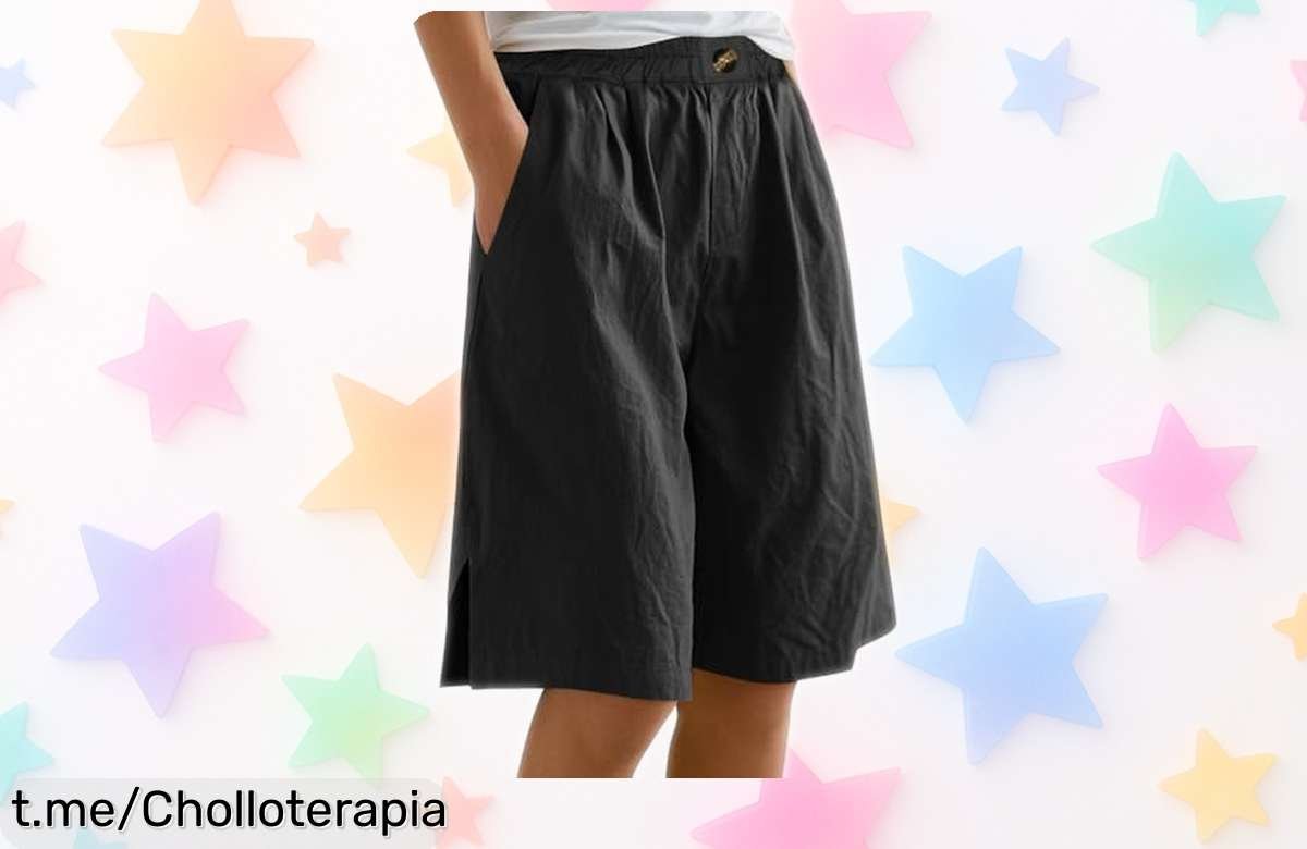 Shorts bermuda vaqueros para mujer con bolsillos a precio de escándalo, ¡renueva tu armario ya y siéntete genial en cada plan!