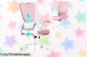 Silla de oficina giratoria SONGMICS con respaldo ergonómico: comodidad a precio loco, descubre el ofertón que transformará tus horas de trabajo en pura felicidad. ¡No lo dejes pasar!