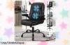 Silla ergonómica de oficina Alfordson con masaje y ajuste a tu medida, ¡rebajada para que trabajes cómodamente sin perder la sonrisa! ¿Te atreves a dejarla escapar?