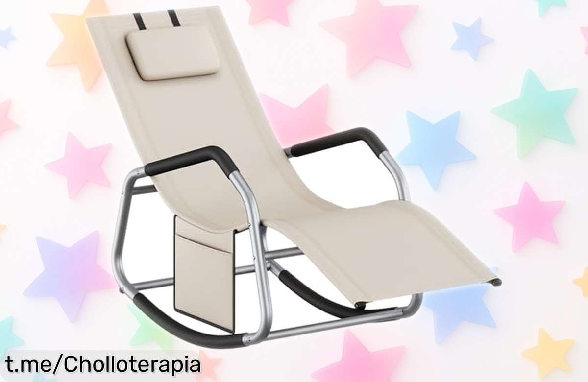 Silla mecedora SONGMICS con cojín ajustable y bolsillo lateral, ¡un ofertón que querrás tener mientras te relajas! ¿Vas a dejar escapar esta oportunidad única?