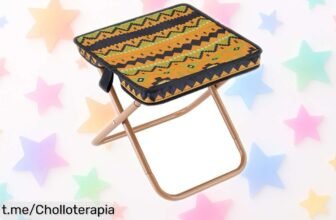Silla portátil de camping Mlllokfki ultraligera y resistente que se monta en un segundo: ¡super chollo para tus aventuras al aire libre, no dejes pasar esta oferta única!