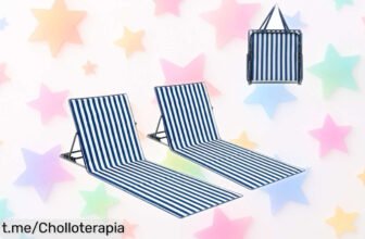 Silla tumbona Palawano plegable, ¡ideal para que te relajes en la playa o piscina! Aprovecha este chollo y disfruta del verano sin complicaciones.