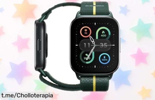 Smartwatch Moto Watch Fit, pantalla grande y GPS: ¡aprovéchalo ya a un precio loco que no se repite! Tu compañero ideal para el deporte y la aventura te espera.