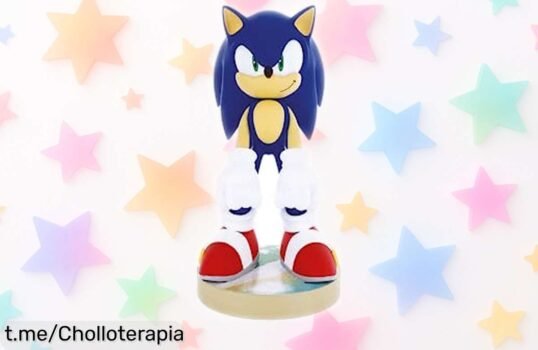 Soporte Cableguys Modern Sonic para móvil y mando, ¡ofertón gamer que no puedes dejar escapar! Organiza tu setup y dale estilo a tu juego, solo por tiempo limitado.