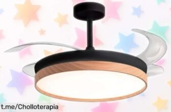 Sorprendente ventilador de techo Bel Air Home Cosmos con motor silencioso, luz LED y control remoto; una oferta irresistible que transformará tu hogar por un precio que no podrás ignorar.