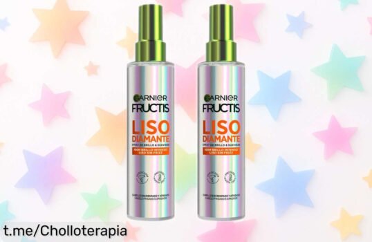 Spray alisador Garnier Fructis Diamond Sleek Shine en pack doble para un pelo brillante y suave hasta 100 horas, ¡no dejes pasar este ofertón que no se repite!