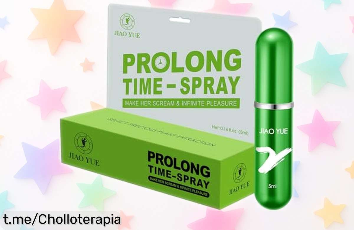 Spray desensibilizante para hombre que prolonga el placer y controla el clímax, ahora a un precio imbatible. ¡Haz que cada momento cuente y no dejes pasar esta oportunidad!
