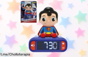 Super chollo: Despertador lámpara de noche Lexibook Superman con sonidos épicos, brilla sin deslumbrar y te deja dormir más. ¡No te lo pierdas!