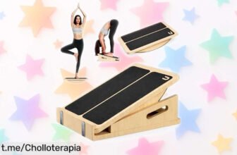 Tabla de equilibrio Unycos con 4 ángulos ajustables y capacidad para hasta 90 kg, ¡oferta imposible de dejar pasar que te hará sentir más fuerte!