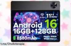 Tablet POPUX U11 de 11” super versátil para niños, batería enorme y pantalla a 90Hz con precio descomunal. Aprovecha el cupón antes que se acabe y asegúrate una tablet increíble ahora mismo.