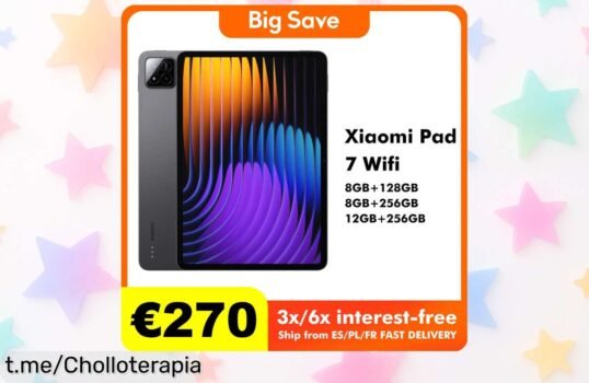 Tablet Xiaomi Pad 7 de 11’’: ¡Oportunidad increíble con precio de risa! Pantalla brillante y batería casi infinita. Hazla tuya antes que se acabe esta locura.