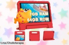 Tablet infantil Android SKYEGG de 8 pulgadas: ¡ofertón irresistible con funda y control parental para que tus peques aprendan jugando! No te pierdas esta oportunidad única.