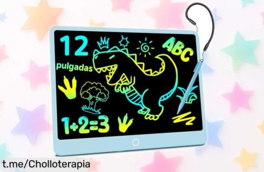 Tableta de escritura LCD de 12 pulgadas Electight: ¡Dibuja y escribe sin líos ni papel, aprovecha este ofertón imperdible que hará feliz a tu peque!