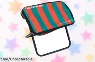 Taburete plegable Tyasoleil para camping, oferta limitada: ligero y resistente hasta 220 libras, perfecto para tus aventuras al aire libre. ¡No dejes escapar este chollazo!