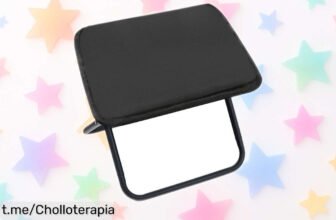 Taburete plegable portátil Tyasoleil: ligero, resistente y a un precio de locura. ¡No dejes pasar esta oportunidad para disfrutar al aire libre sin complicaciones!