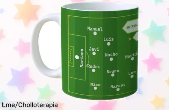 Taza de cerámica personalizada con nombres, ideal para entrenadores y futbolistas: ¡un ofertón que hará brillar cualquier ocasión y su recuerdo será eterno!