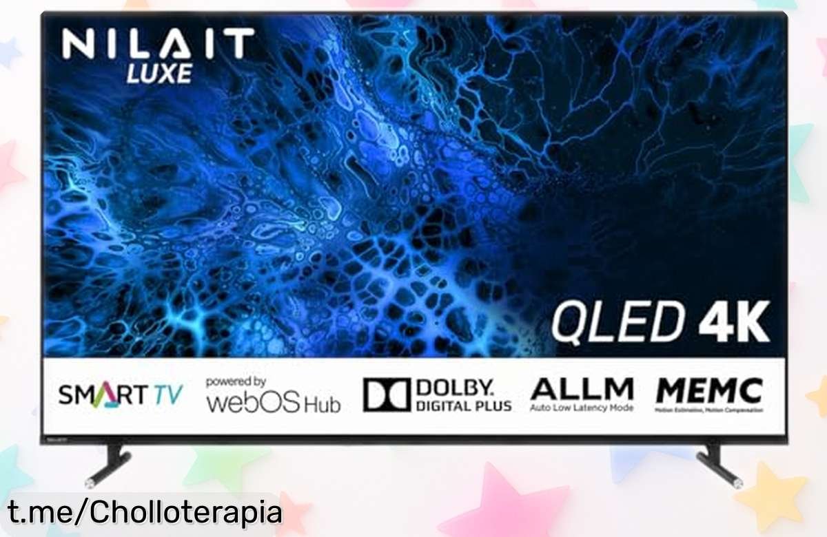 Tele de 55 pulgadas Nilait Smart TV con imagen y sonido increíbles, caído de precio en un chollo que hará vibrar tus emociones. No te quedes sin la tuya hoy mismo.