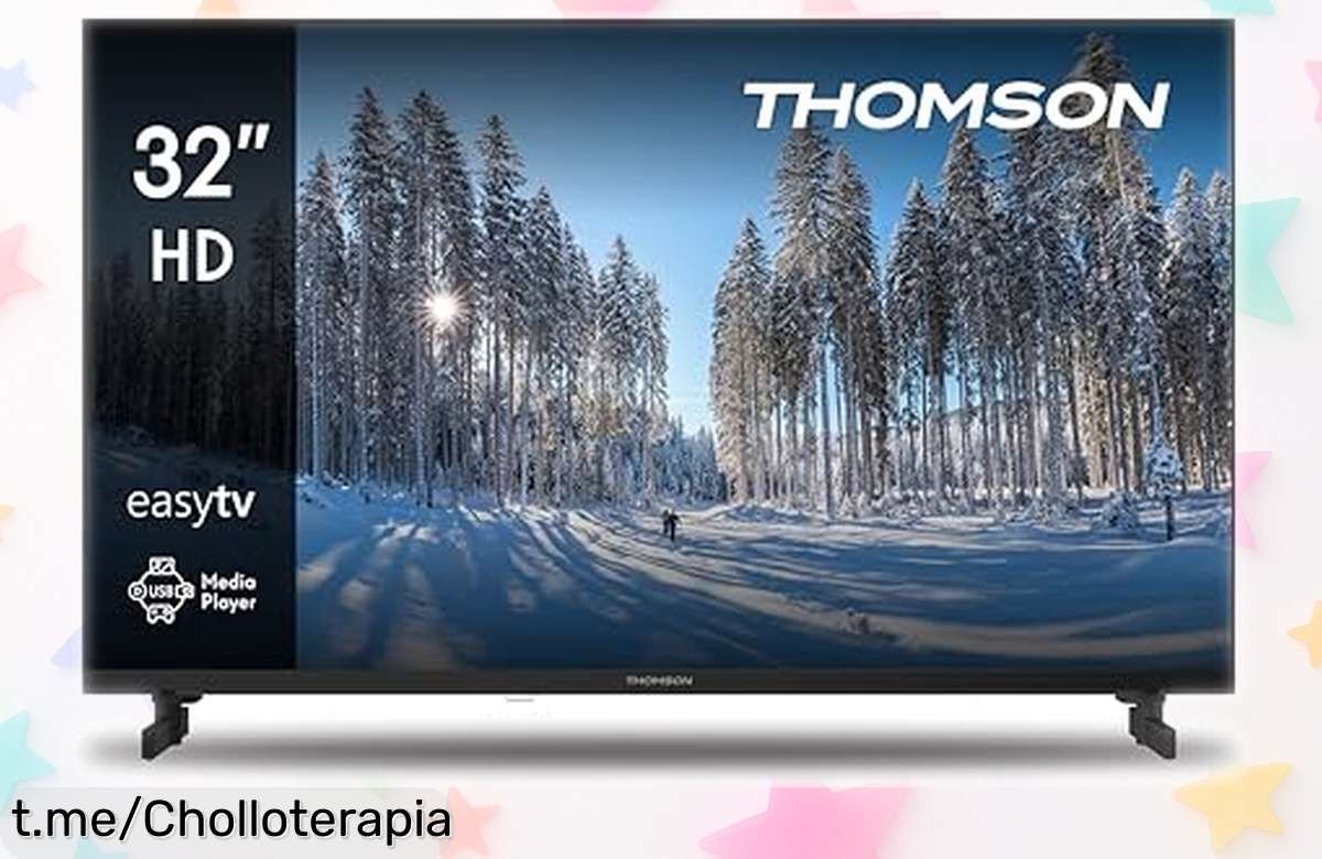 Televisor LED Thomson 32” con mando retroiluminado a un precio de locura, ideal para disfrutes inolvidables en familia. ¡No te lo puedes perder!
