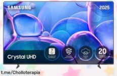 Televisor smart Samsung de 65 pulgadas con imagen 4K y sonido envolvente a un precio regalado, no dejes escapar este pepinazo que hará vibrar tu sala.