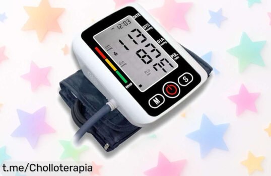 Tensiómetro de brazo DM ELEMENTS que cuida tu salud a un precio loco, fácil de usar y con pantalla grande. ¡No dejes pasar esta oportunidad única para sentirte bien!
