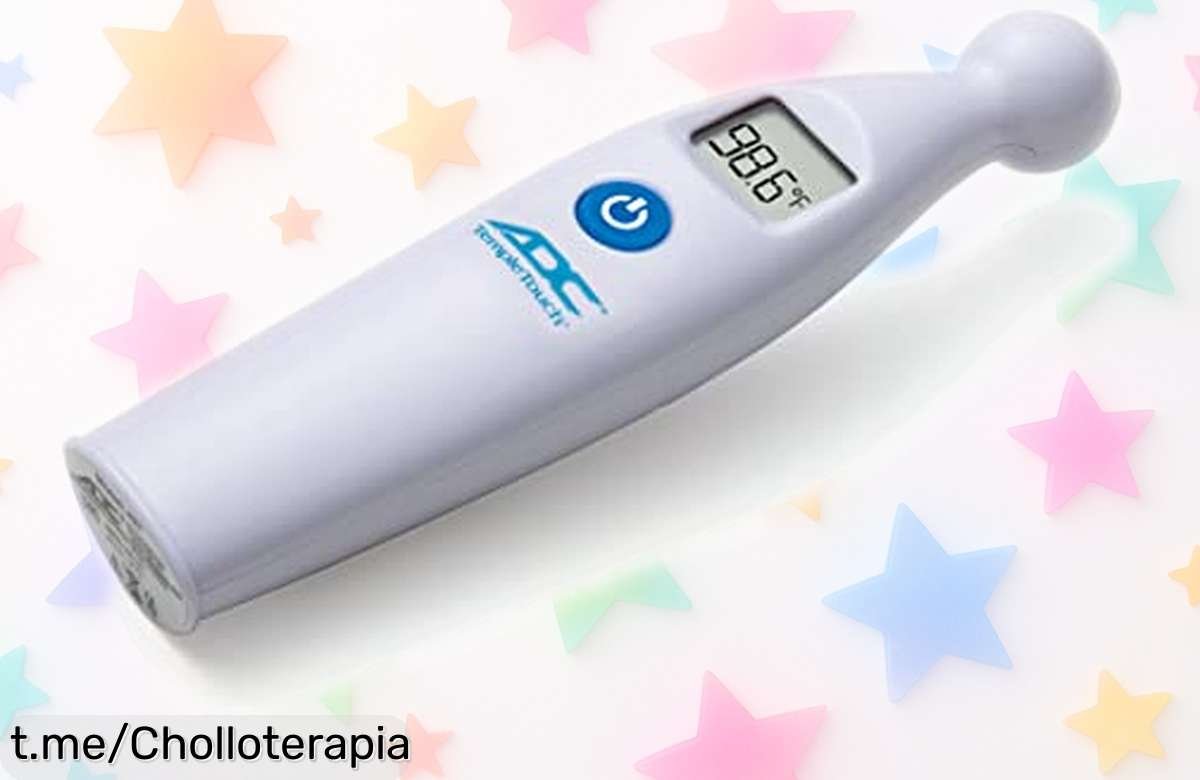 Termómetro digital no invasivo ADC Temple Touch Adtemp 427 a precio loco: mide la fiebre en solo 6 segundos y te olvidas de recambios caros. ¡Actúa ahora y cuida lo que más quieres!
