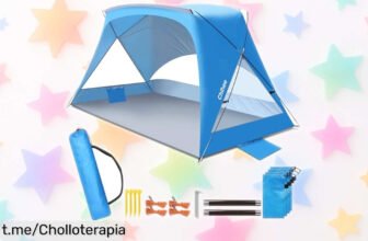 Tienda de playa Chihee con protección UV y ventilación perfecta: ¡chollazo que no puedes dejar escapar para disfrutar del sol sin preocupaciones!