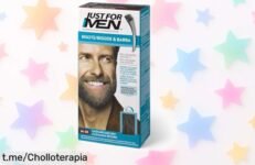 Tinte en gel para barba y bigote Just For Men M35 con aloe y coco: ¡cubre canas al instante en 5 minutos a un precio loco que no podrás creer! Dale vida a tu imagen antes de que se agote.