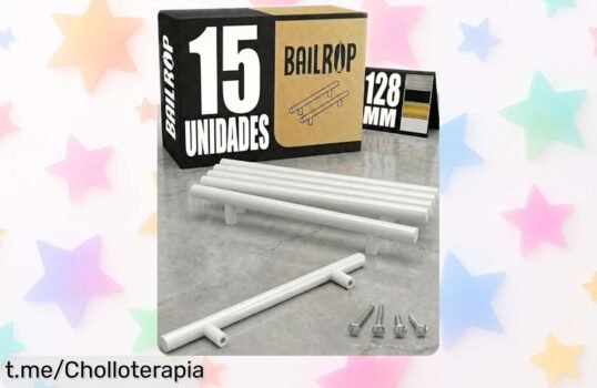 Tiradores BAILROP para muebles: 15 unidades super resistentes a un precio que no se puede creer, ¡renueva tu hogar y dale ese toque especial ya!