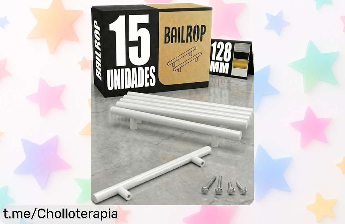 Tiradores BAILROP para muebles: 15 unidades super resistentes a un precio que no se puede creer, ¡renueva tu hogar y dale ese toque especial ya!