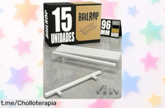 Tiradores blancos para muebles BAILROP: dale un nuevo aire a tu cocina o dormitorio con este chollazo de 15 unidades en acero inoxidable, calidad brutal y diseño moderno que no puedes dejar pasar.
