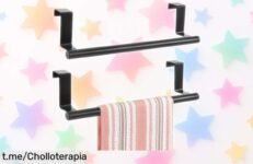 Toalleros sin taladro SRTSTR: ¡Un ofertón para organizar tu baño o cocina como nunca! Aprovecha esta rebaja y di adiós a los líos.
