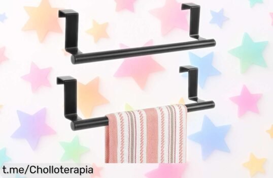 Toalleros sin taladro SRTSTR: ¡Un ofertón para organizar tu baño o cocina como nunca! Aprovecha esta rebaja y di adiós a los líos.