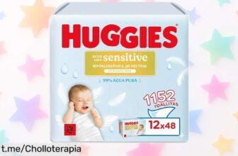 Toallitas para bebé Huggies Extra Care Sensitive: chollo increíble con 12 packs de suavidad que cuidan la piel de tus peques. ¡Llévalas ahora y disfruta protegiéndolos sin preocupaciones!