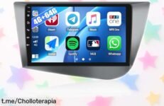 Transforma tu Seat León con la radio Android 15: pantalla táctil de 9”, Carplay inalámbrico y sonido potente, precio rebajado que no querrás dejar pasar. ¡Mejora tus viajes ya!