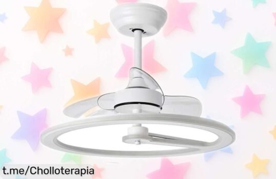 Ventilador DC levitante con 6 velocidades y mando: ¡ofertón para dar fresquito a tu hogar! No dejes escapar esta oportunidad única de estar cómodo y fresco hoy mismo.