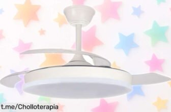 Ventilador de techo AKUNADECOR ARPON con tecnología silenciosa y mando a distancia: tu aliado fresquito ahora a un precio rebajado, ¡no dejes pasar esta oportunidad increíble!