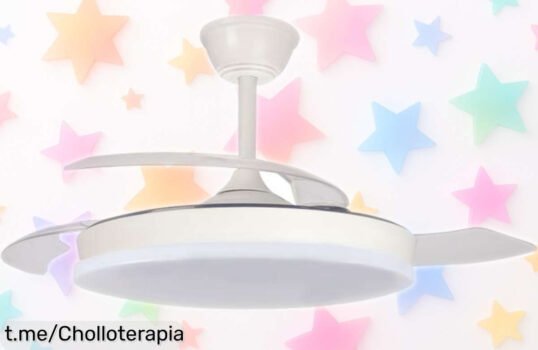 Ventilador de techo AKUNADECOR ARPON con tecnología silenciosa y mando a distancia: tu aliado fresquito ahora a un precio rebajado, ¡no dejes pasar esta oportunidad increíble!