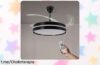 Ventilador de techo Mimotec Black Afar con mando y luz LED regulable a un precio loco, busca tu frescura sin ruido ¡No dejes pasar este super chollo!