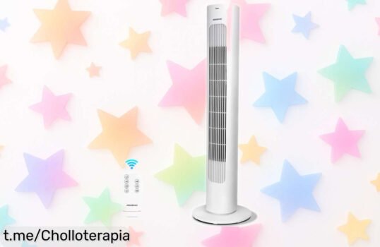 Ventilador de torre Aigostar con mando, el refresco silencioso que necesitas a un precio rebajado; ¡no te pierdas esta oportunidad de disfrutar del verano sin ruido!