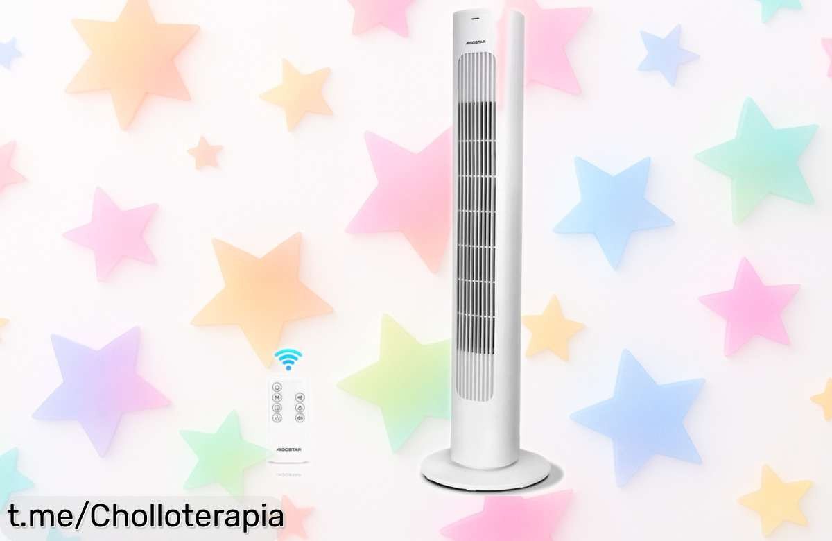 Ventilador de torre Aigostar con mando, el refresco silencioso que necesitas a un precio rebajado; ¡no te pierdas esta oportunidad de disfrutar del verano sin ruido!