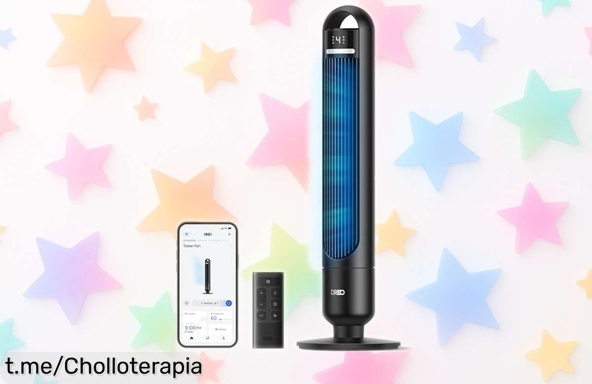 Ventilador de torre inteligente Dreo: el ofertón que refresca tu habitación mientras duermes, ¡no te lo pierdas!
