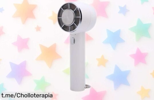 Ventilador portátil ZJchao de batería recargable: ¡disfruta de aire fresco a tu ritmo con este ofertón que no se repetirá! No te quedes sin el tuyo, ¡hace calor!