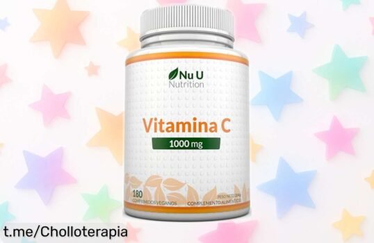 Vitamina C pura 1000 mg de Nu U Nutrition: Calidad europea, salud y energía al mejor precio ¡No dejes pasar este chollo que te hará sentir increíble por meses!