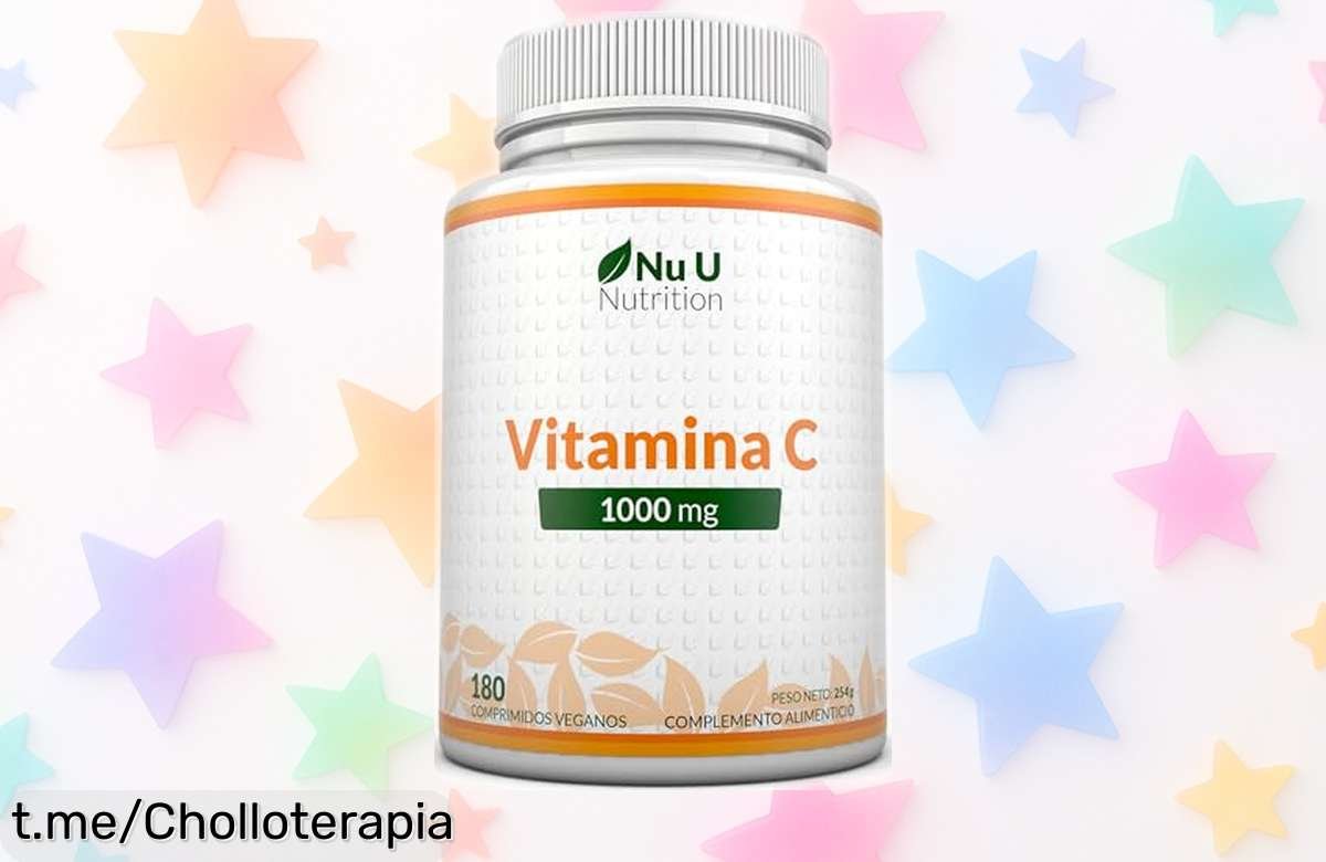 Vitamina C pura 1000 mg de Nu U Nutrition: Calidad europea, salud y energía al mejor precio ¡No dejes pasar este chollo que te hará sentir increíble por meses!