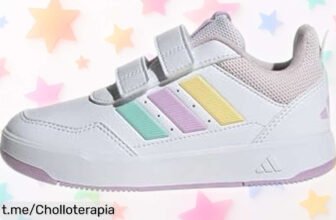Zapatillas Adidas TENSAUR Sport 3.0 para peques: ¡chollo increíble! Póntelas en un instante y muévete sin dejar marcas, corre hacia la diversión antes que se agoten.