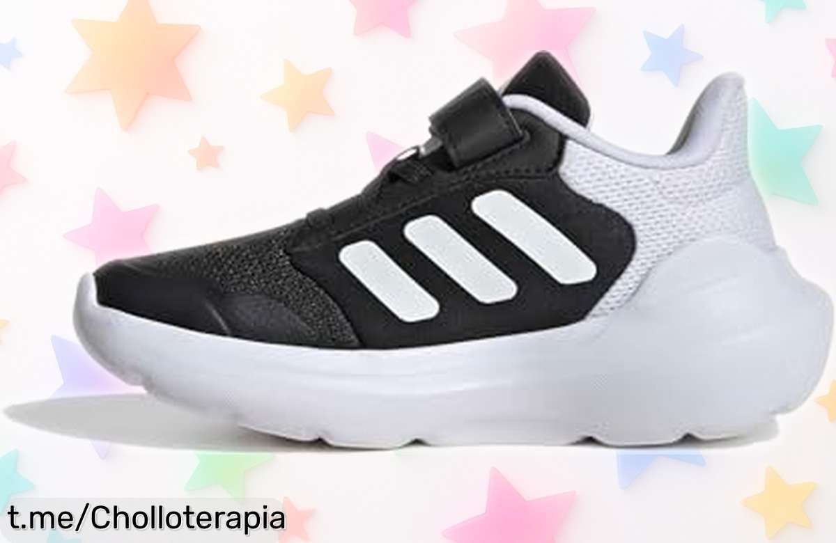 Zapatillas Adidas Tensure Run 3.0 para peques, con correa ajustable y malla transpirable: ¡super chollo que les hará correr felices mientras ahorras!