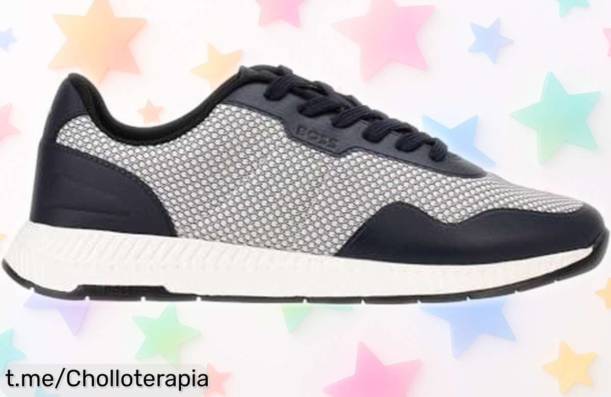 Zapatillas de hombre BOSS TitaniumRunnMeth en azul a un precio regalado, ¡elige ser el mejor cada día y aprovecha esta oferta que vuela!