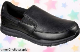 Zapatillas de hombre Skechers Nampa-Groton negras, el super chollo que aguanta tu ritmo y ahora a un precio regalado que no vas a querer dejar escapar. ¡Consíguelas ya!